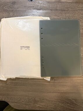 Cloth & Paper Blank Low Profile Side Tab Dividers- tinted